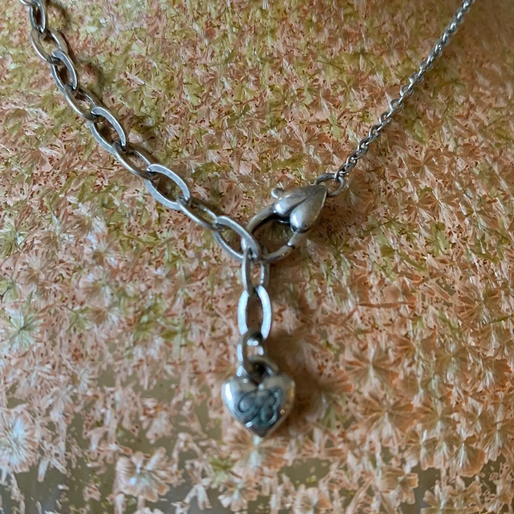 Adorable Brighton Crystal Butterfly Pendant and Mother of Pearl Charm Necklace - Picture 3 of 3